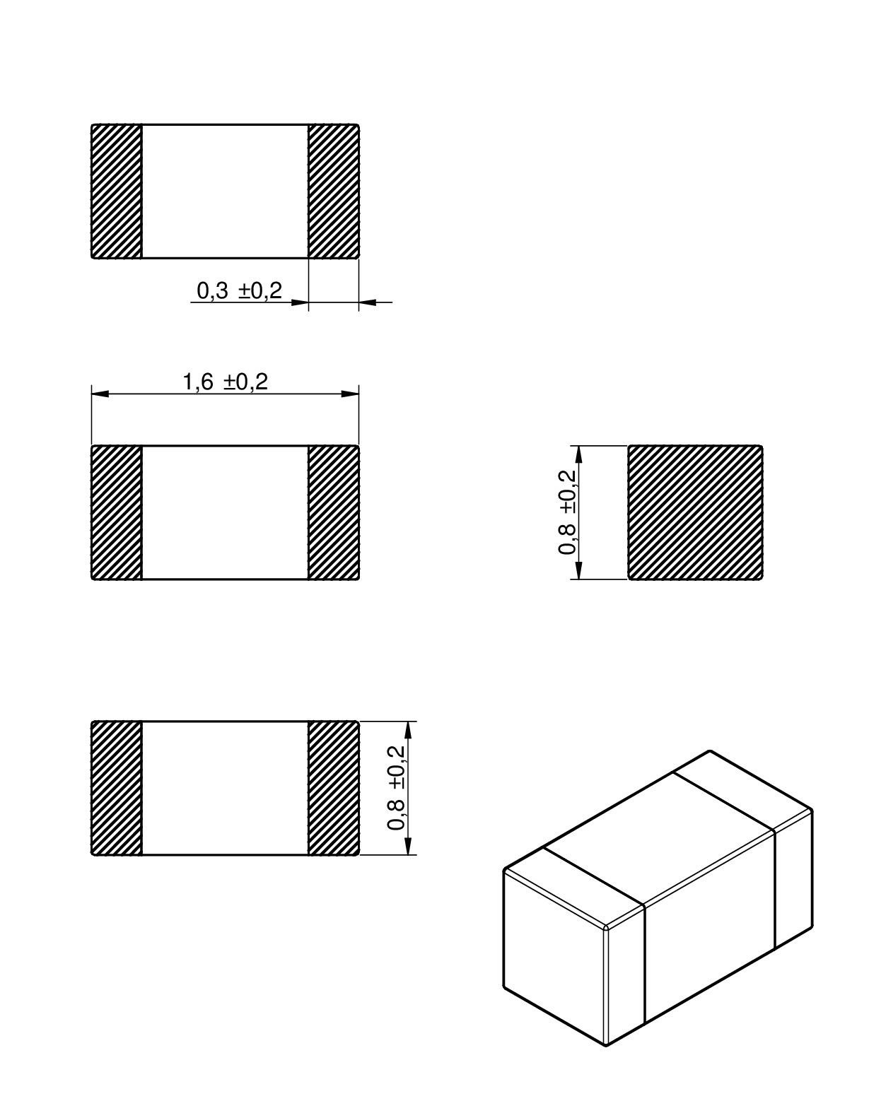 WECBF HF SMT EMI Suppression Ferrite Bead (High Frequency) Passive